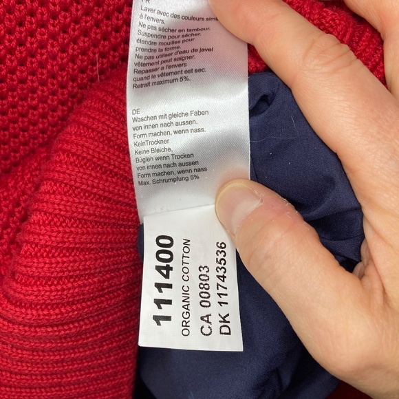 Holebrook Sweden Men's Windproof Classic Sweater Red 1/4 Zip Size XL Pullover - Picture 13 of 16